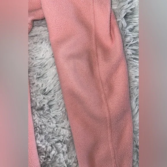 North Face || women’s 1/4 zip up Baby Pink Fleece Pullover size Small - Picture 4 of 8